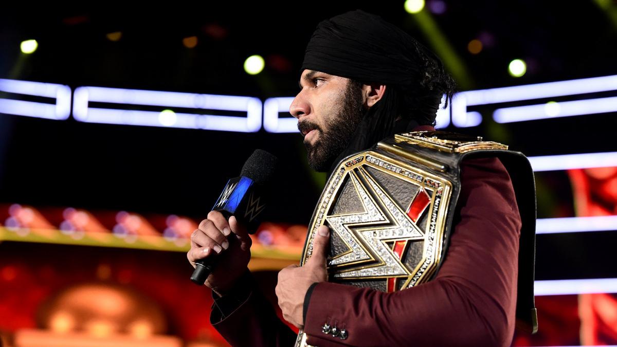 بطولة إتحاد WWE : " جيندر ماهال " ضد " إى جى ستايلز "