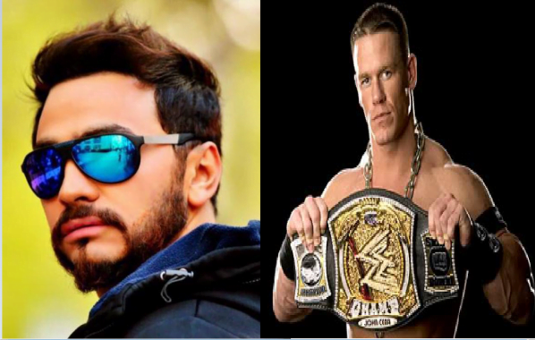 مفاجأة : علاقة عمل بين " جون سينا " والمطرب " تامر حسنى "