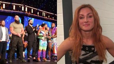 ما سبب وجود بيكى لينش خلف كواليس عرض سماك داون الاخير ؟