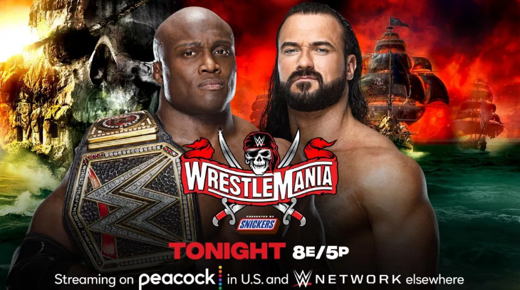 نتائج عرض راسلمينيا 37 الليلة الاولى احداث كاملة