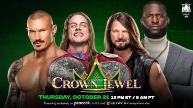 نتائج عرض كروان جول WWE Crown Jewel 2021 بطولة الزوجى لعرض الرو