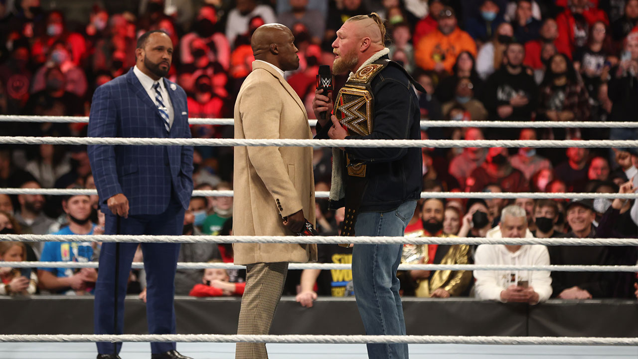 تصريحات خطيرة من بول هيمان عن فوز لاشلى على ليسنر برويال رامبل 2022