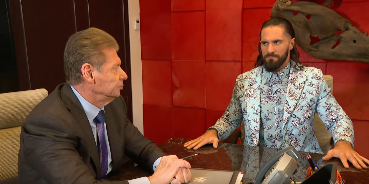 الكشف عن سبب مقابلة فينس مكمان وسيث رولينز قبل راسلمينيا 38