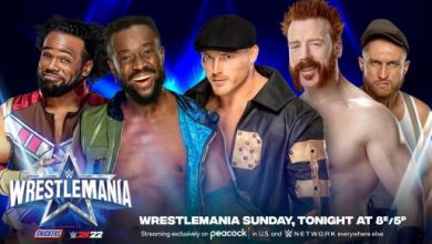 نتائج عرض راسلمينيا 38 WrestleMania الليلة الثانية مواجهة فرق سماك داون