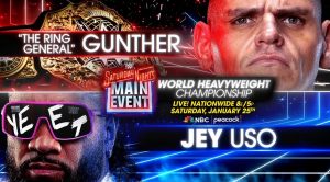 مواجهة بطولة كبرى فى عرض سترداى نايت مين إيفنيت يوم 25 يناير