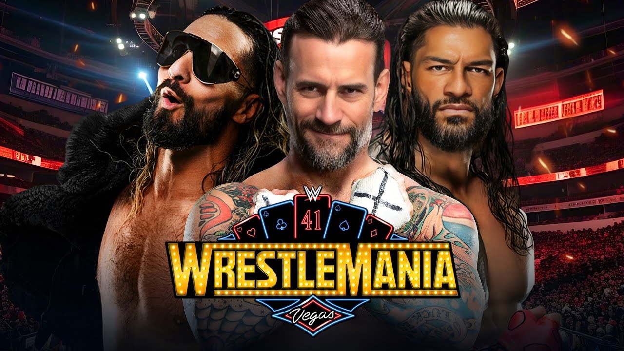 تصريحات سى إم بانك عن تصدره مهرجان راسلمينيا 41 مع رومان رينز وسيث رولينز