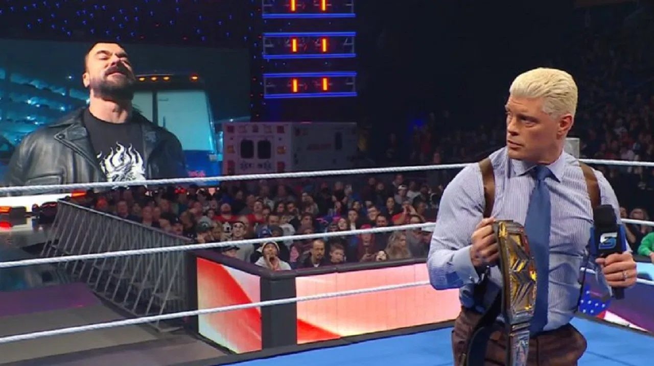 شاهد الان درو ماكنتاير يشعل النار في صورة داستي رودز لاستفزاز كودي رودز