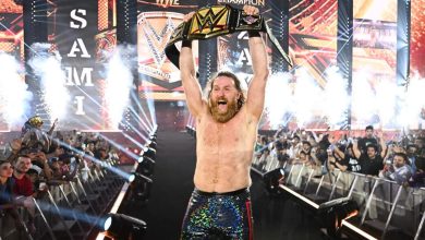 سامي زين يحقق حلم العمر ويتوج بلقب WWE العالمي للمرة الأولى في ليلة الأبطال