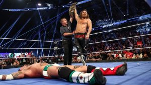 سامي زين يكشف كواليس فوزه التاريخي الثاني بلقب WWE وعلاقته بعرض كراون جول المرتقب